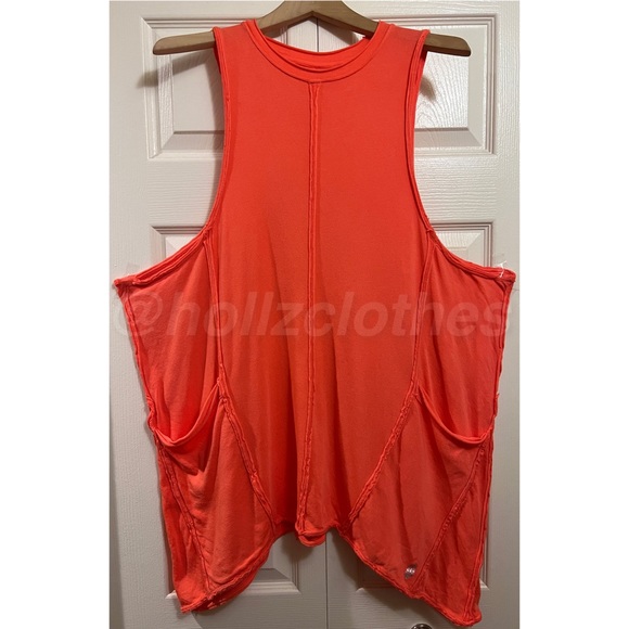 ❌SOLD❌ NWOT Free People Sleeveless Patch Pocket Dress Coral ❌SOLD❌ - Picture 3 of 12